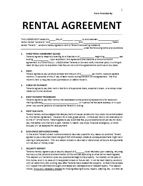 How to Write a Lease Contract