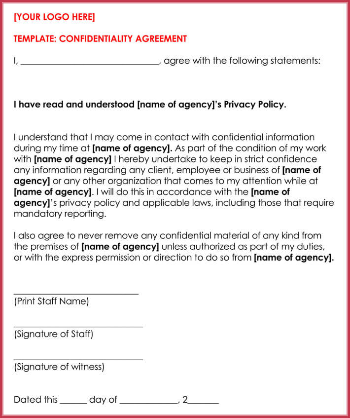 10+ Client Confidentiality Agreement Templates, Forms & Samples