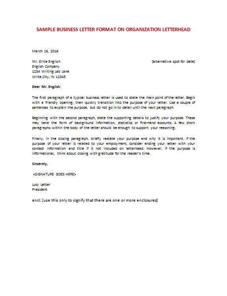 Proper Format For A Business Letter from www.doctemplates.net