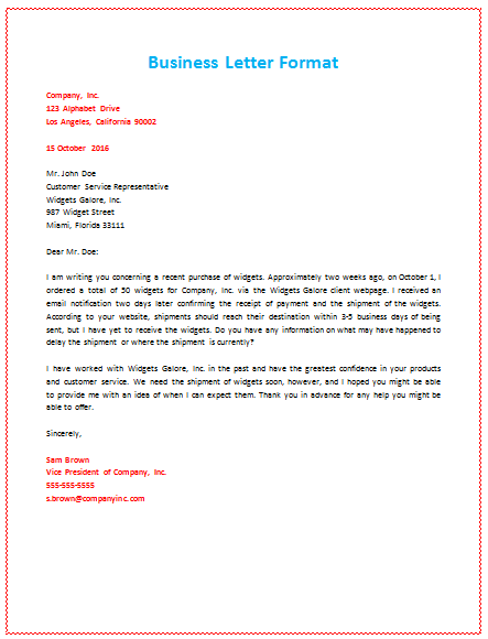 60 Business Letter Samples Templates To Format A Perfect Letter