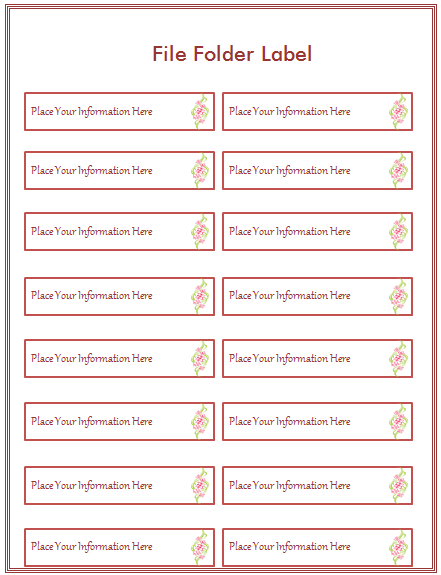 38 Free File Folder Label Templates How To Make Labels In Word