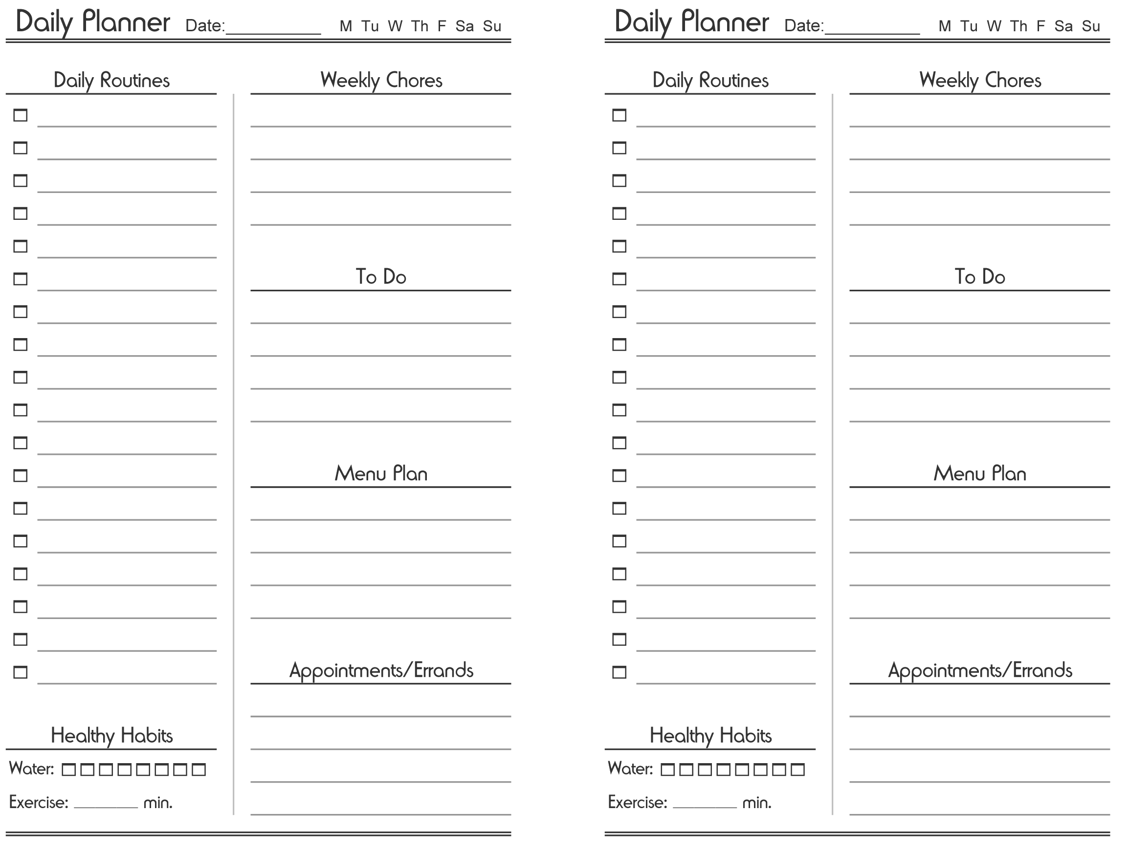 Daily Planner Template That Helps to Keep You on Track