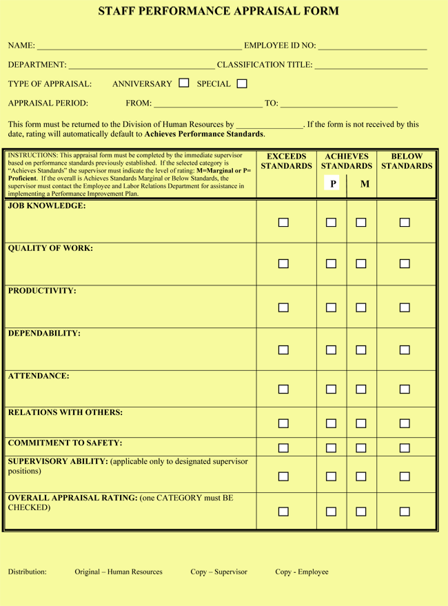 employee performance evaluation case study