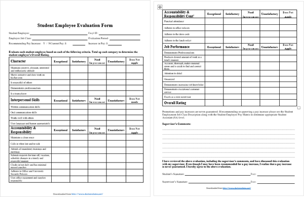 student-performance-evaluation-form