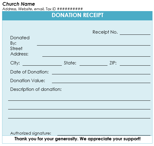 50 Free Donation Receipt Templates, Salvation Army Donation Form Receipt