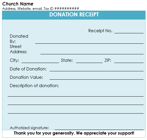 Donation Receipt Template - 12 Free Samples in Word and Excel Donation Receipt Template - 12 Free Samples in Word and Excel