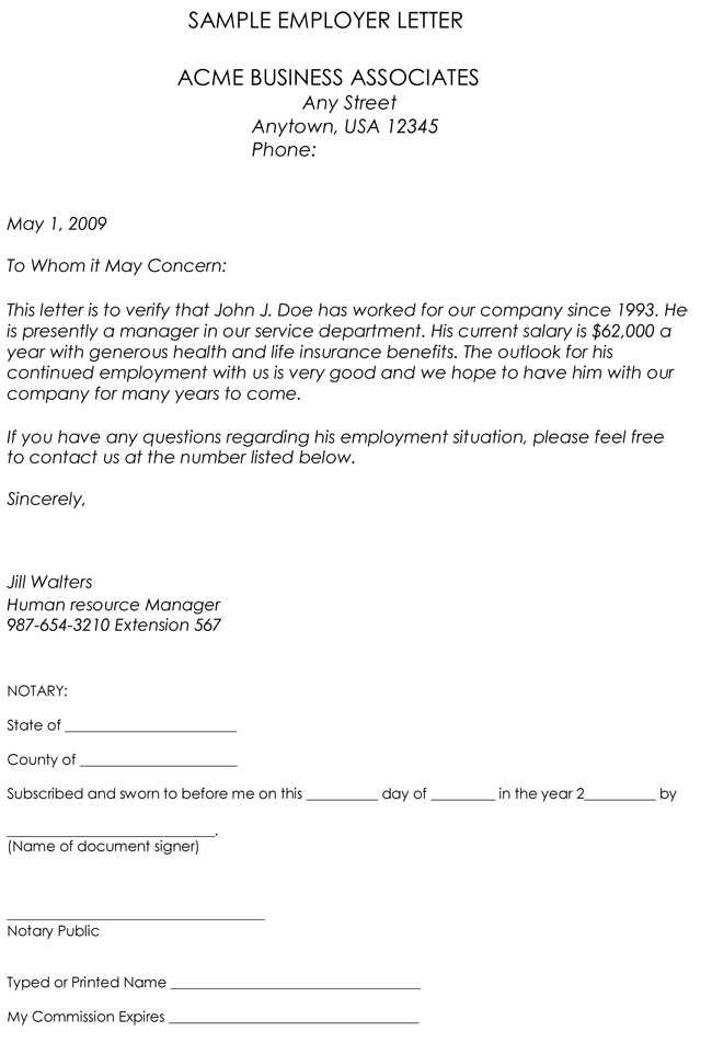 Salary Verification Letter Sample from www.doctemplates.net