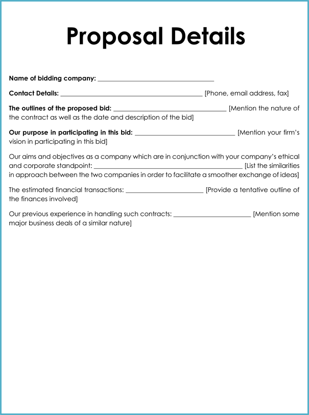 Contract Bid Template from www.doctemplates.net