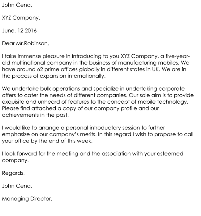 Real Estate Company Introduction Letter To New Clients from www.doctemplates.net