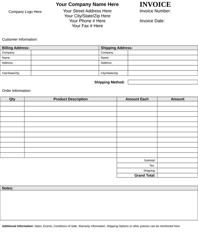 Receipt Sample Excel