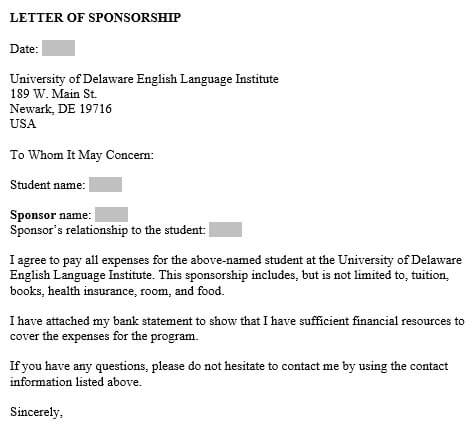 application letter for education sponsorship