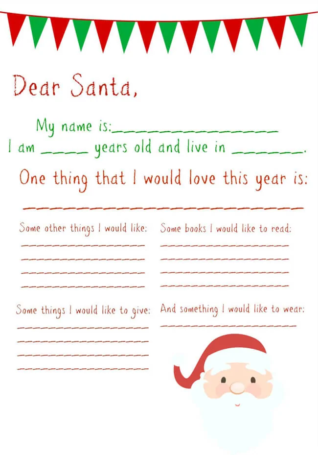 Free-Printable-Santa-Letter-Templates