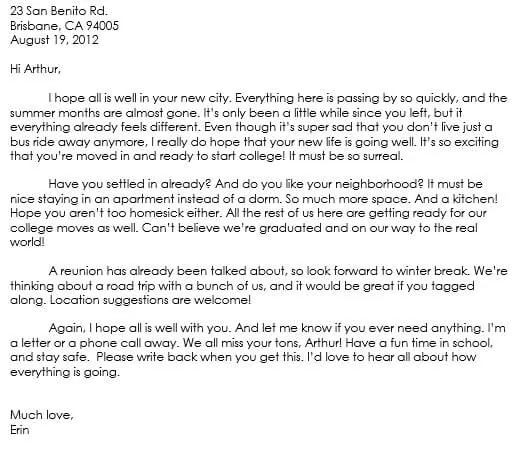 How To Write A Personal Letter With Examples? | Examples