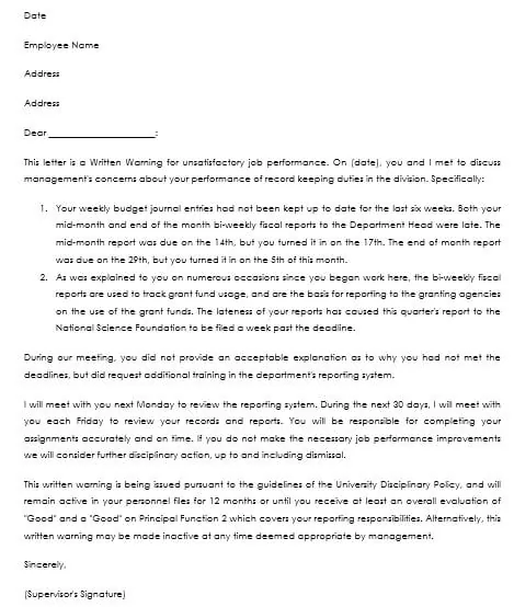Evaluation Letter Sample For Employee from www.doctemplates.net
