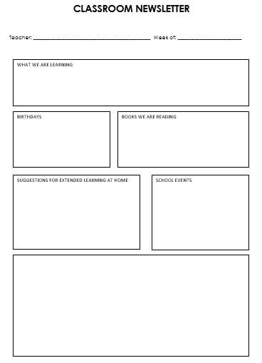 Blank-Classroom-Newsletter-Format
