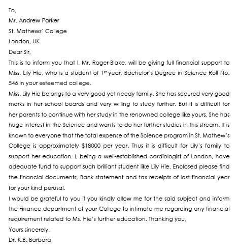 Free Application Letter For Scholarship Financial Assistance - Free Templates | Application Letters, Application Letter Sample, Reference Letter For Student