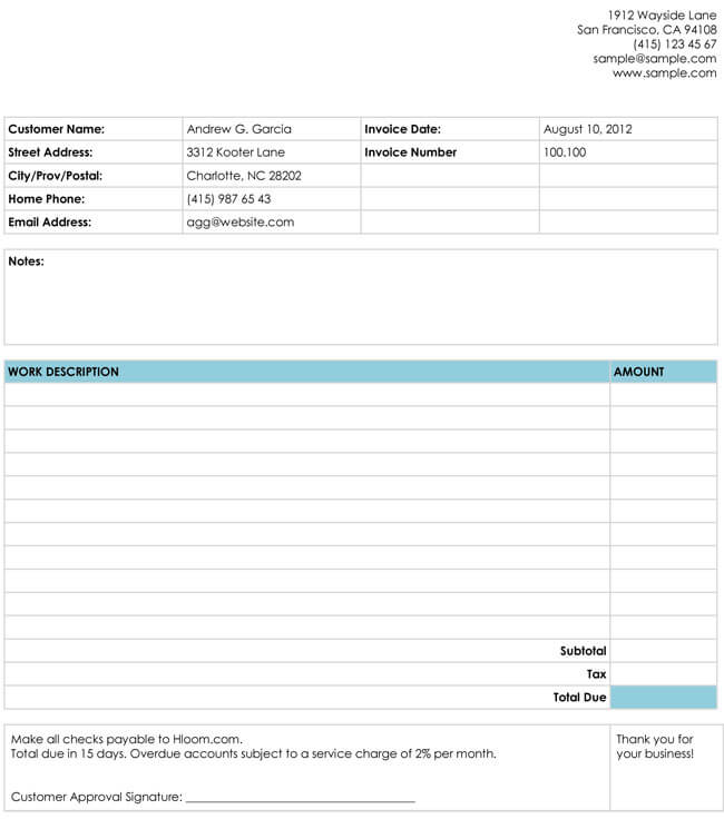 32 free invoice templates editable with excel and word invoice