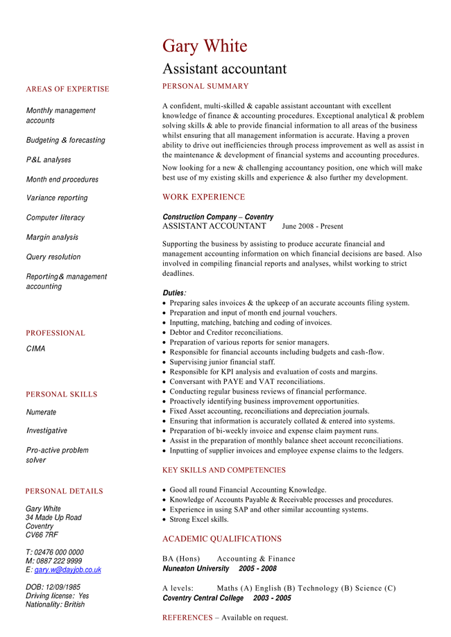 financial accountant resume templates with guide to write