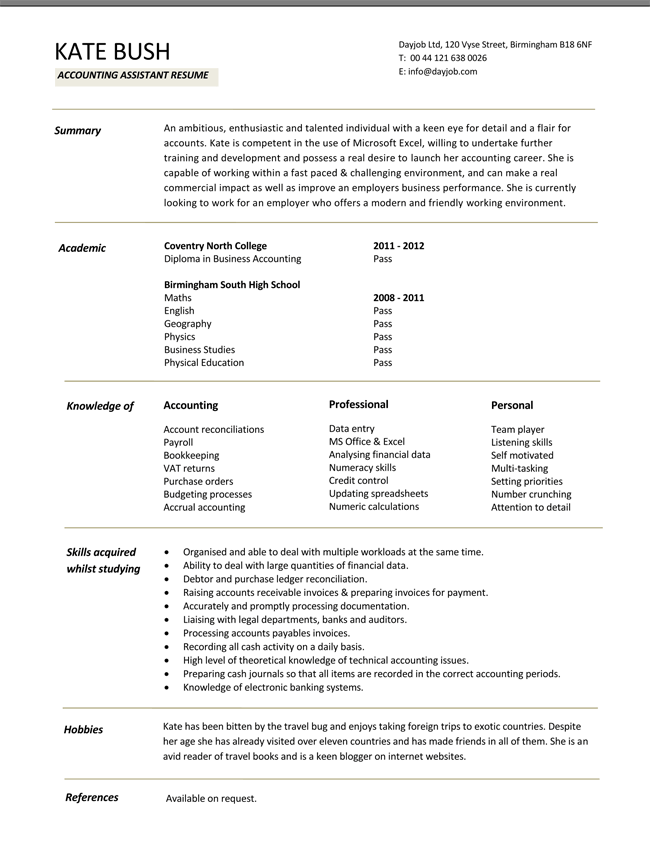 18 Best Financial Accountant Resume Templates Word Psd