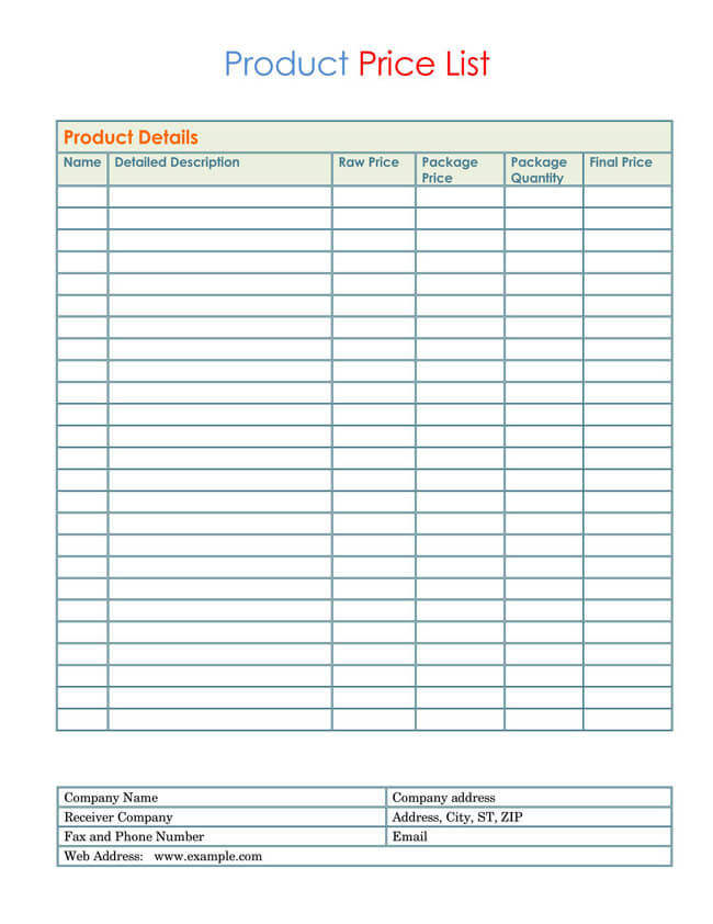 Price List Templates Free Samples And Formats For Excel Word price-list-templates-printable-pricelist-menu-for-ms-word-beauty-salon