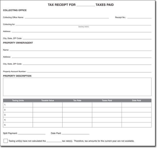 Tax Receipt Template for Donation 02