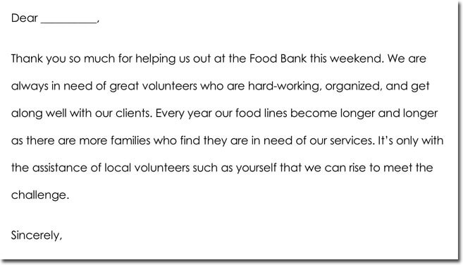 7+ Volunteer Thank You Note Templates & Wording Ideas 7+ Volunteer Thank You Note Templates & Wording Ideas