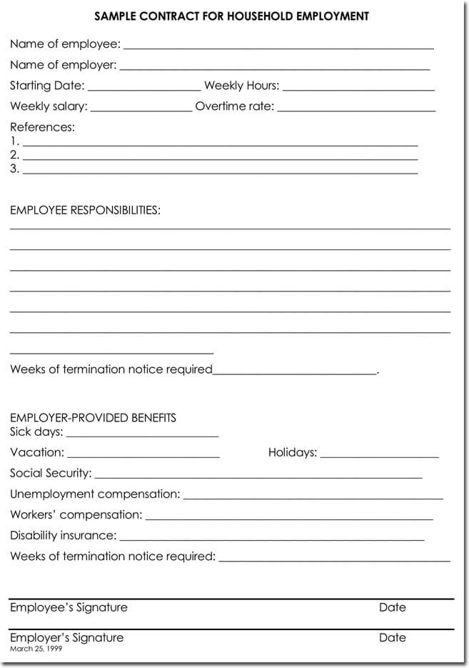 Employee Termination Letter Templates from www.doctemplates.net