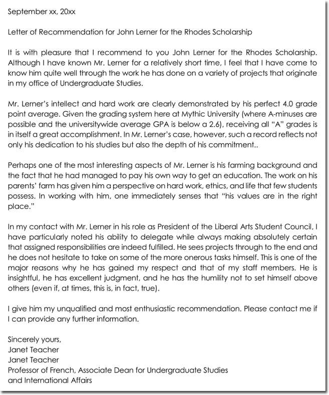 Free 9+ Sample Letters Of Recommendation For A Teacher In Ms Word | Pdf