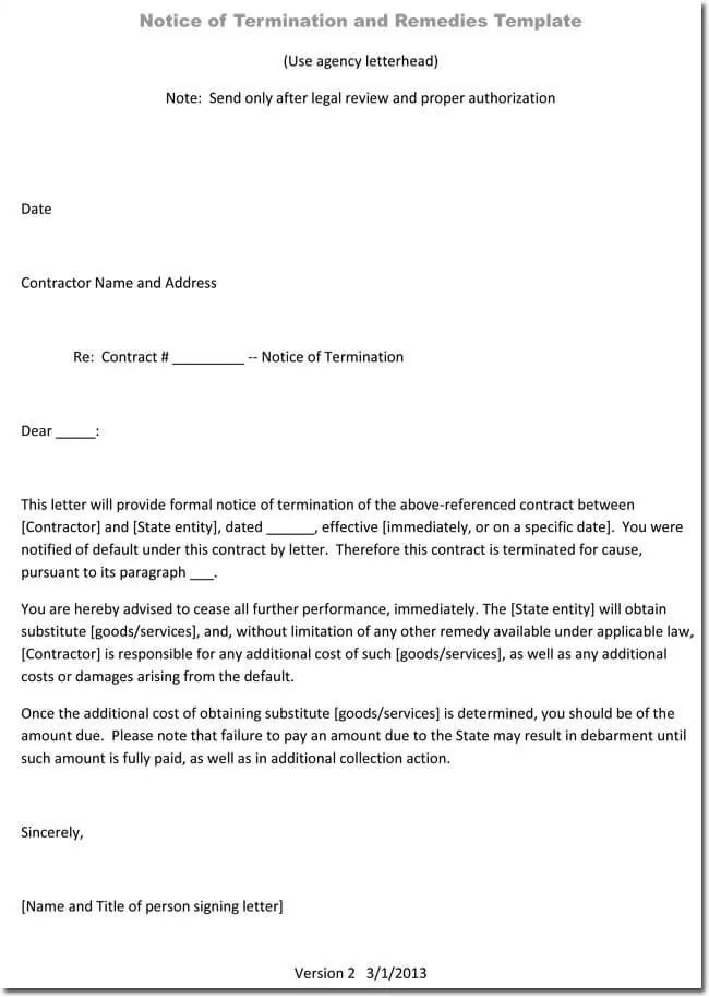 Termination Of Services Letter from www.doctemplates.net
