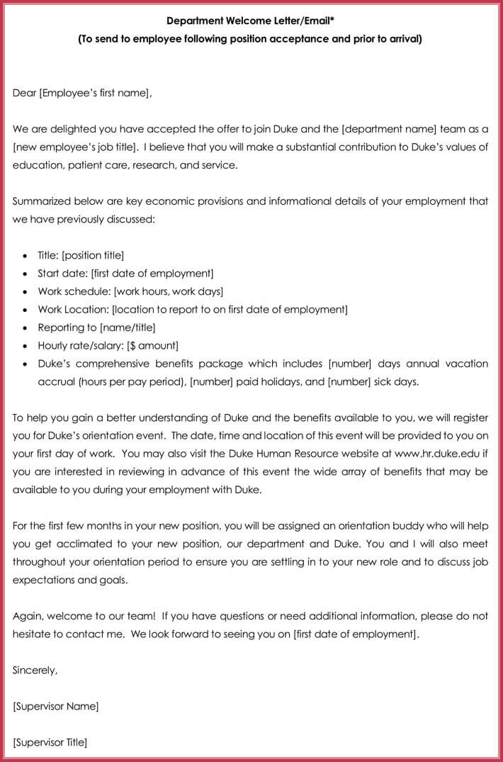 Mortgage Welcome Letter Sample free-welcome-letter-template