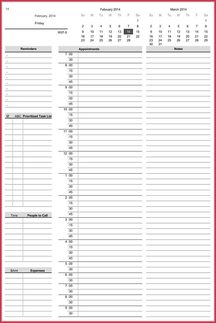Daily Agenda Template 9+ Samples, Download in Excel & PDF
