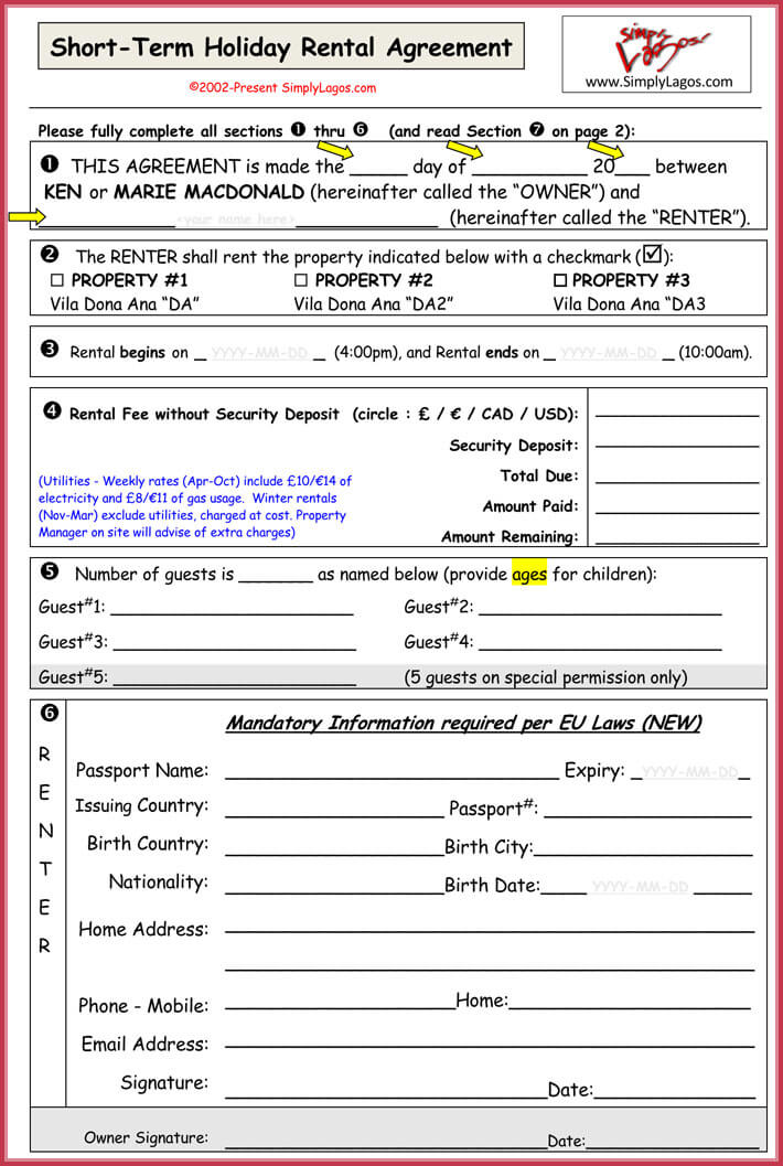 Car rental agreement