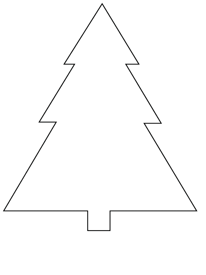 Printable Christmas Tree Shapes