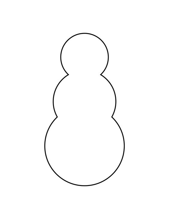 Printable Snowman Shapes for Classroom