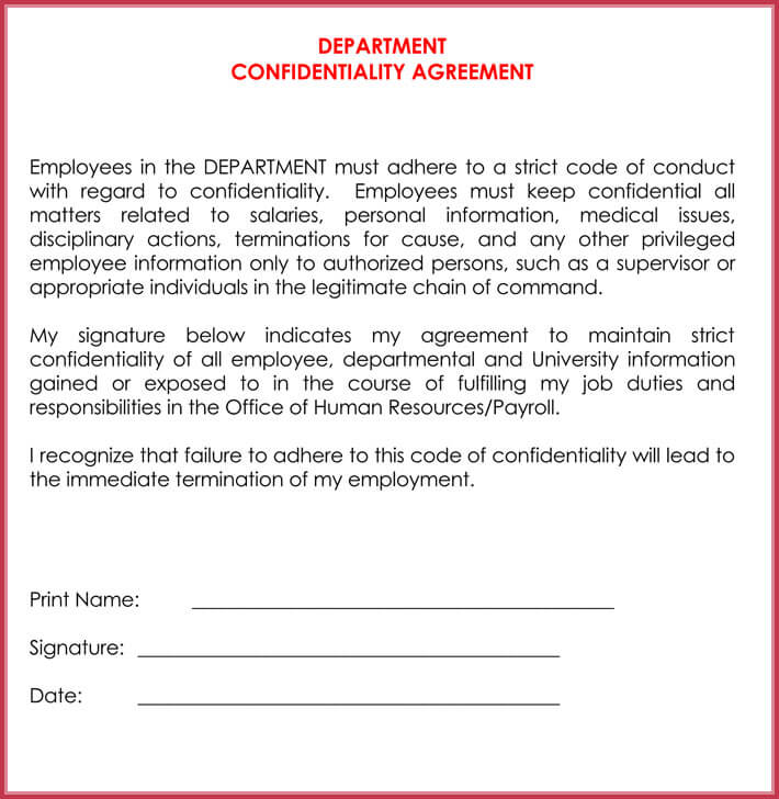 letter elements agreement Human with Resources Free Confidentiality Write Agreement letter elements agreement Human with Resources Free Confidentiality Write Agreement