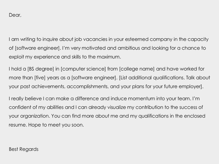 Sample Letter Asking For A Job Vacancy from www.doctemplates.net