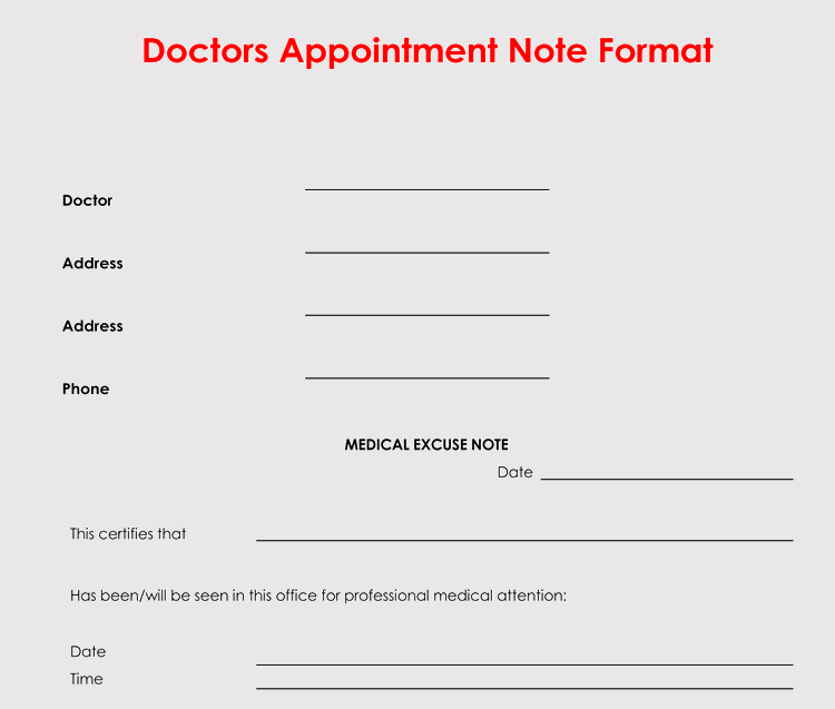 Hospital Excuse Note Template from www.doctemplates.net