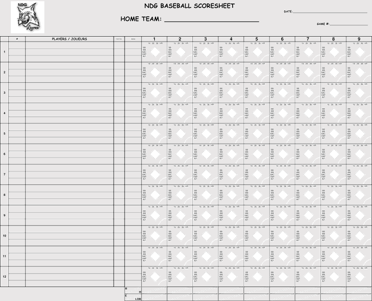 How to keep score book in baseball