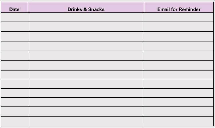 Party Sign Up Sheet Template from www.doctemplates.net