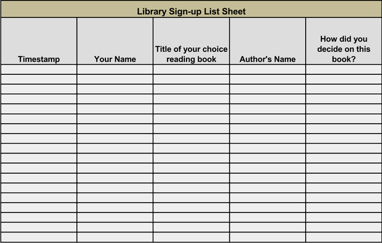 Appointment Sign-Up Sheet Template 02