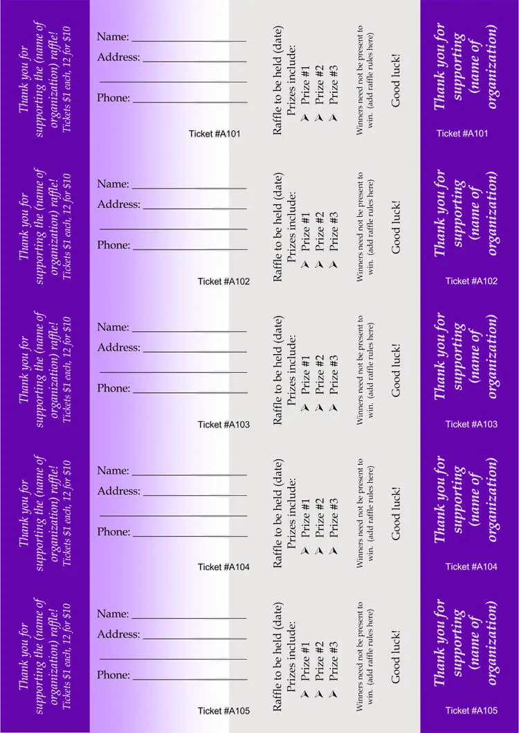 21+ Raffle Ticket Templates (Word Excel) Make Your Own Raffle Regarding Free Raffle Ticket Template For Word 21+ Raffle Ticket Templates (Word Excel) Make Your Own Raffle Regarding Free Raffle Ticket Template For Word
