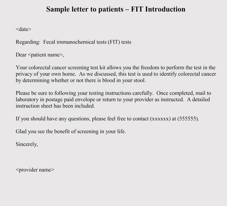 New Patient Appointment Letter