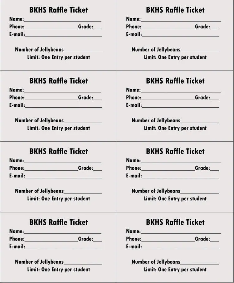 How To Make Free Printable Raffle Tickets