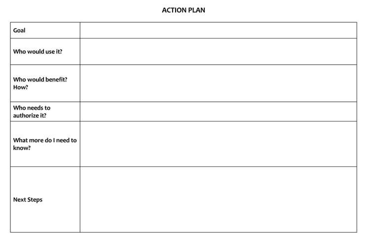 marketing action plan