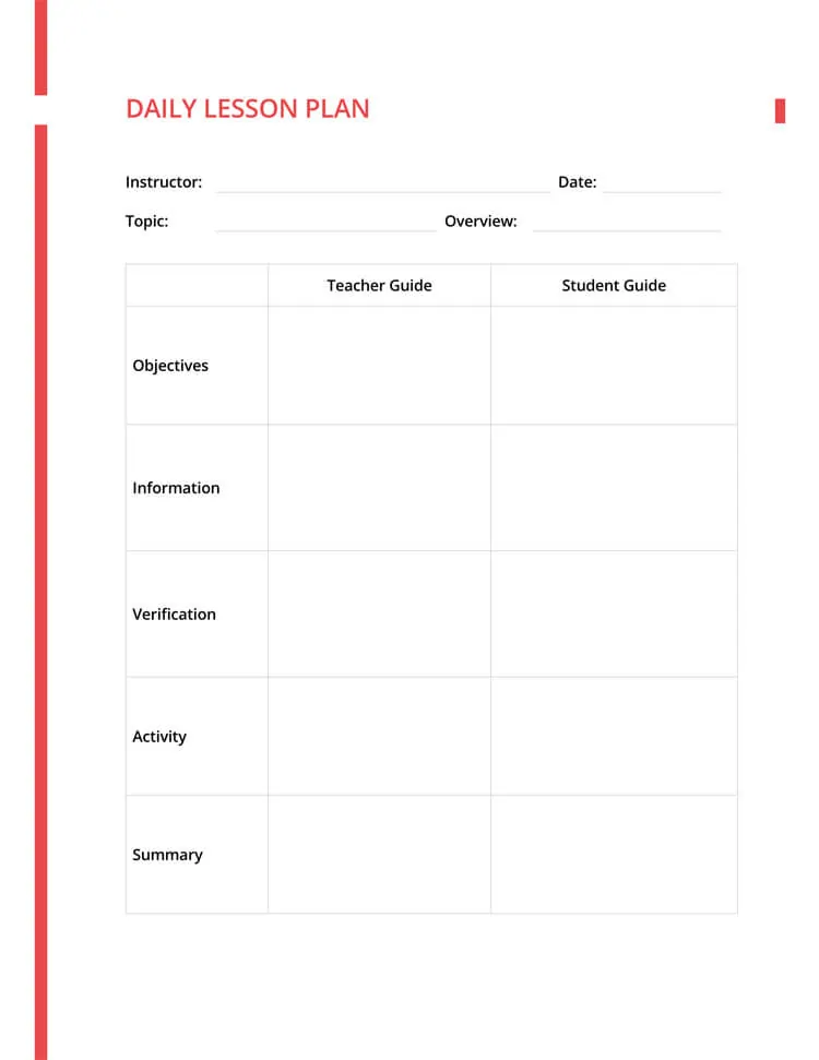 Substitute Teacher Plan Template from www.doctemplates.net