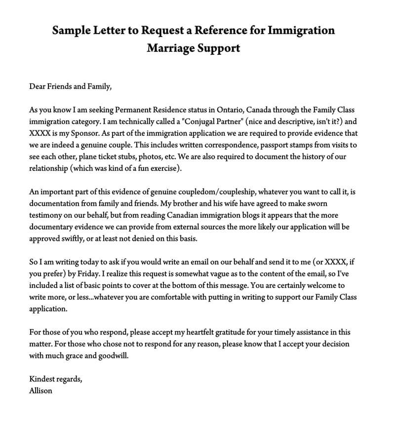 Recommendation Letter For Immigration from www.doctemplates.net