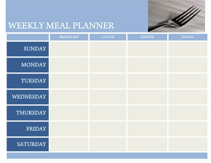 Diet Calendar Template from www.doctemplates.net