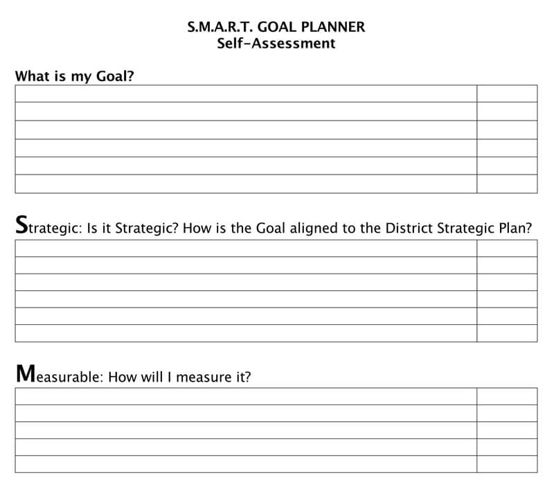 Free SMART Goals Template 08