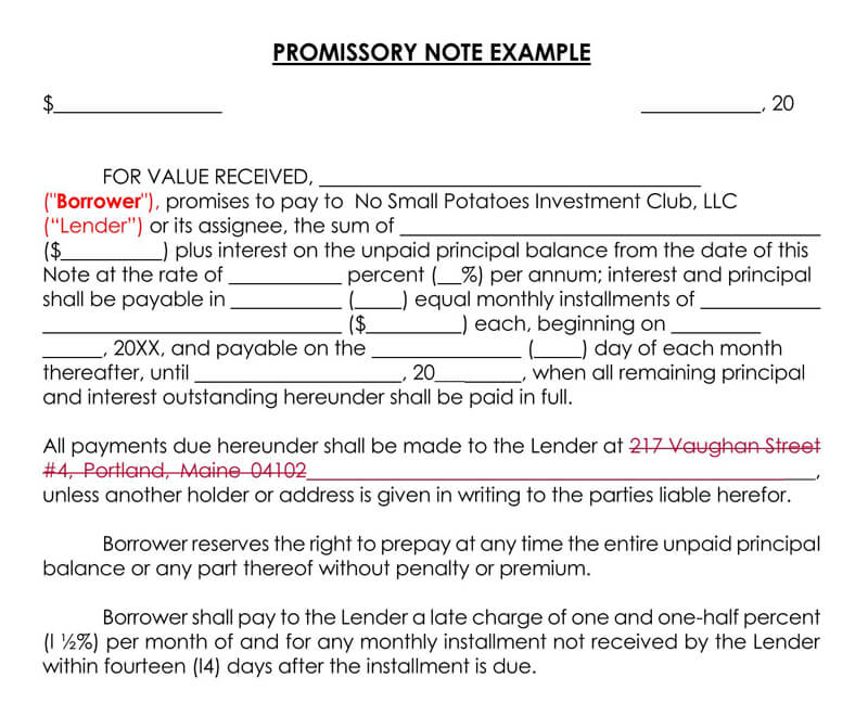 Promissory-Note-Template-Example