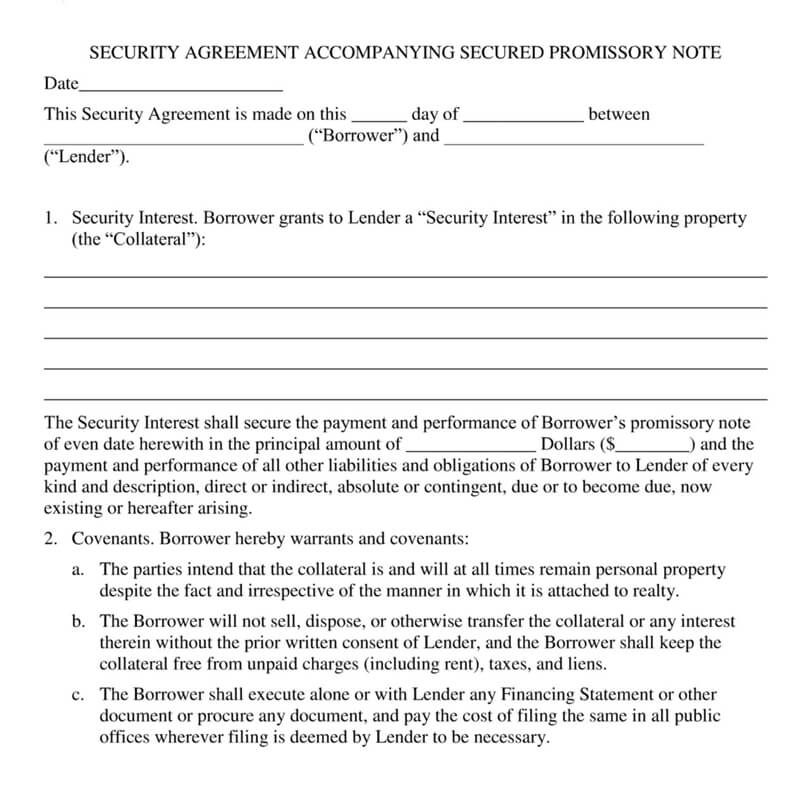 How Secured Promissory Note Works (Free Templates)